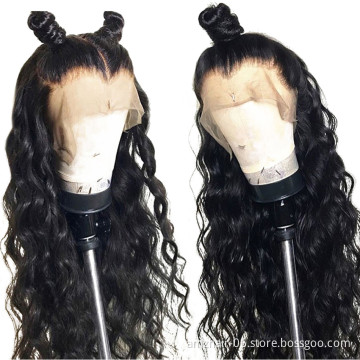 Raw Brazilian Virjin Human Hair Loose Deep Wave Hd Full Lace Front Wig Cheap Cuticle Aligned Hair Transparent Lace Frontal Wig
